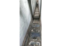 莱州地区铸石板施工中