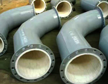 alumina ceramic lined steel pipe