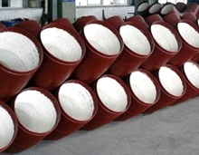 alumina ceramic lined steel pipe to be delivered