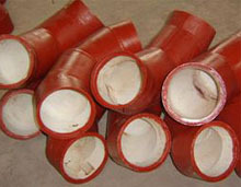 alumina ceramic lined steel pipe